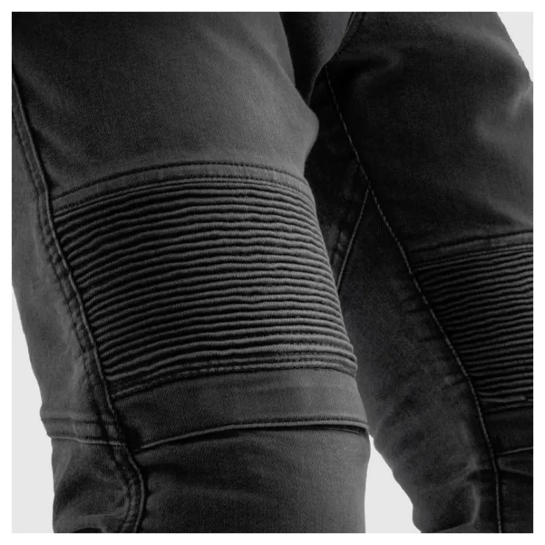 Jeansy motocyklowe REBELHORN REVOLT MONOLAYER BLACK czarny