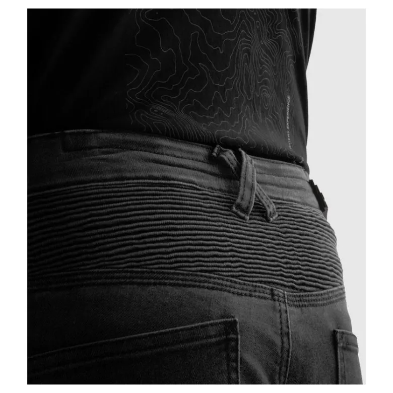 Jeansy motocyklowe REBELHORN REVOLT MONOLAYER BLACK czarny