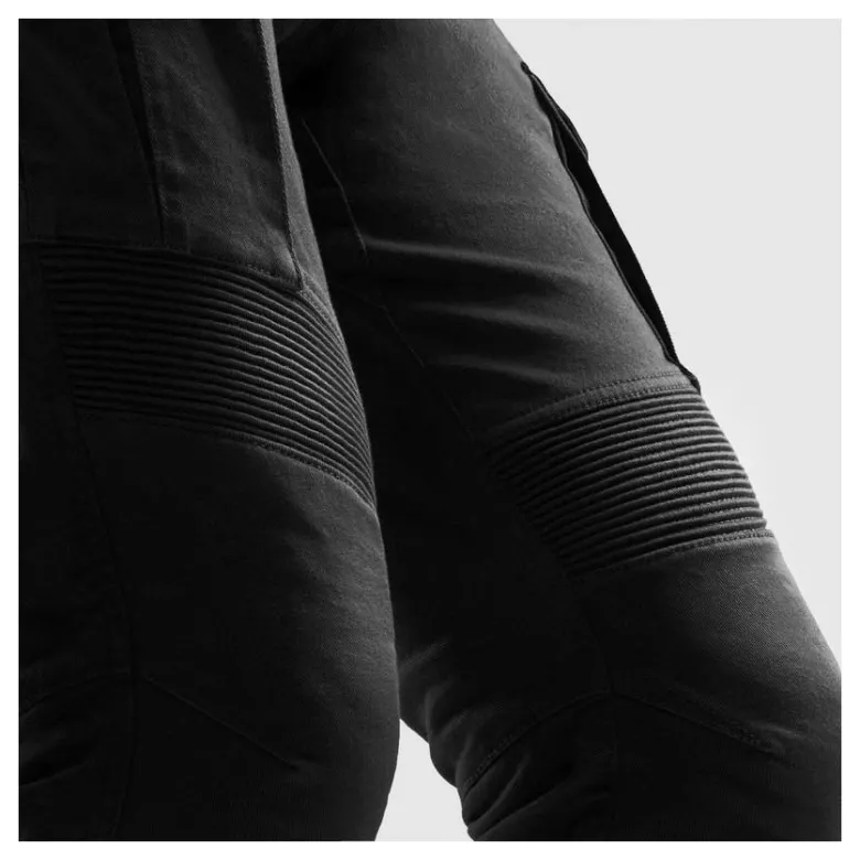 Jeansy motocyklowe REBELHORN FASTER BLACK czarny