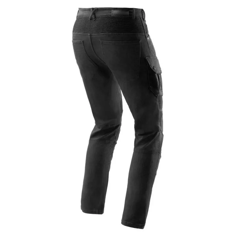 Jeansy motocyklowe REBELHORN FASTER BLACK czarny