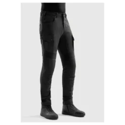 Jeansy motocyklowe REBELHORN FASTER BLACK czarny