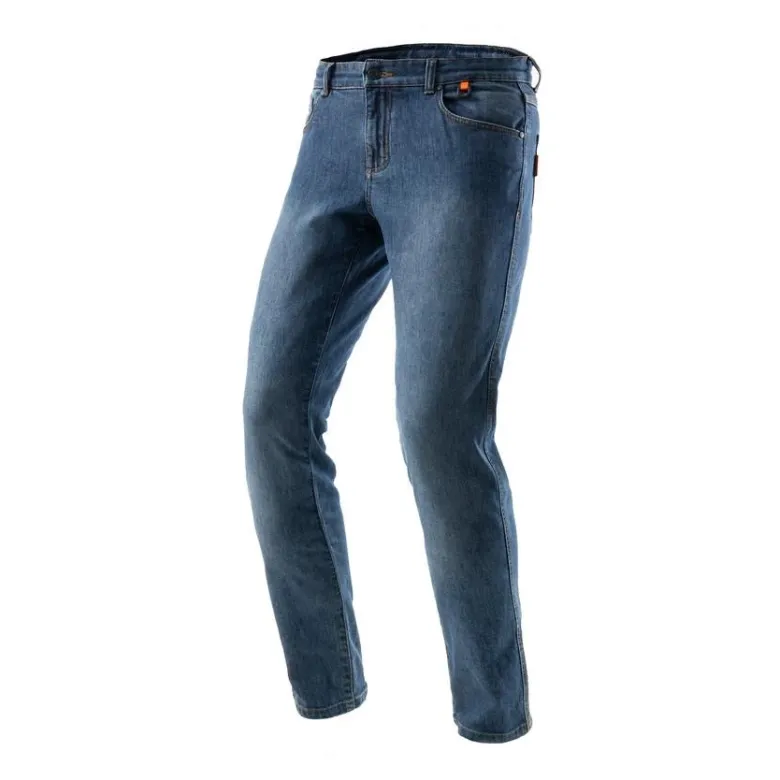 Jeansy motocyklowe REBELHORN BRONCO MONOLAYER WASHED BLUE niebieski