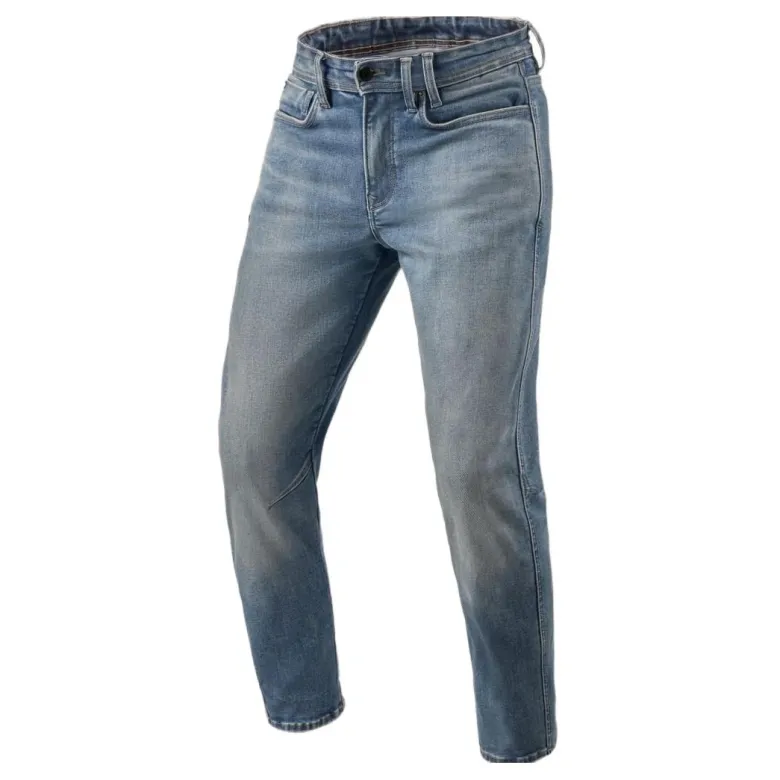 Jeansy motocyklowe REVIT DETROIT 3 TAPERED MEDIUM BLUE VINTAGE niebieski