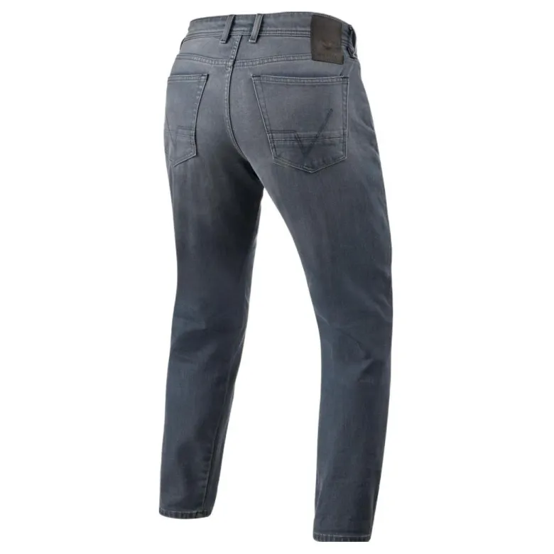 Jeansy motocyklowe REVIT KEEGAN TAPERED MEDIUM GREY USED szary