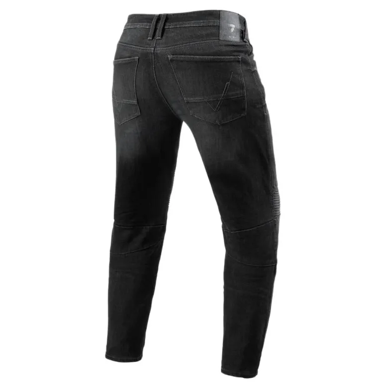 Jeansy motocyklowe REVIT MOTO 2 DARK GREY USED czarny