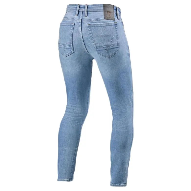 Jeansy motocyklowe REVIT PISTON 3 LIGHT BLUE VINTAGE niebieski