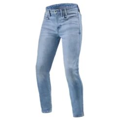 Jeansy motocyklowe REVIT PISTON 3 LIGHT BLUE VINTAGE niebieski