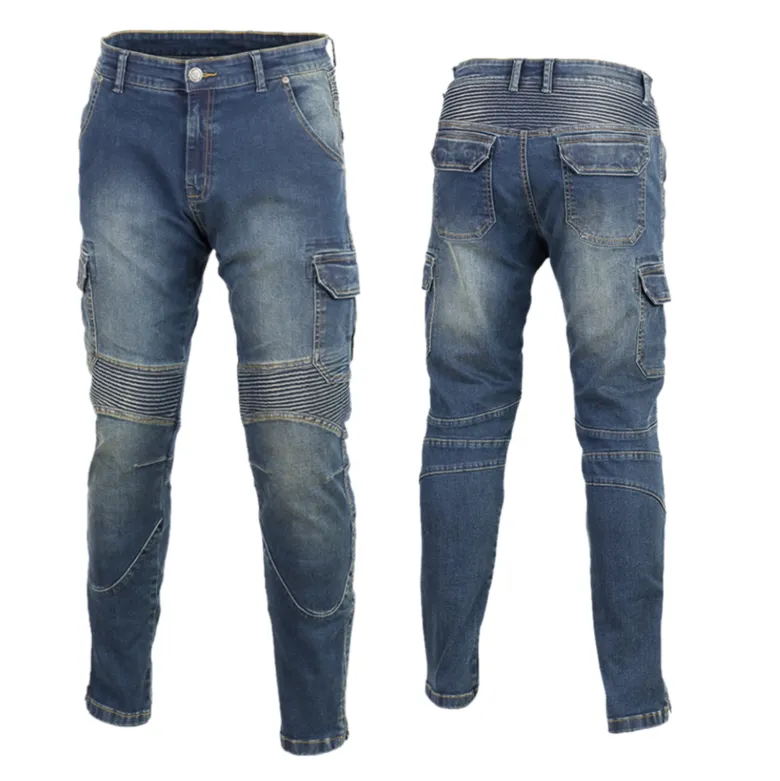 Jeansy motocyklowe SECA SQUARE BLUE niebieski