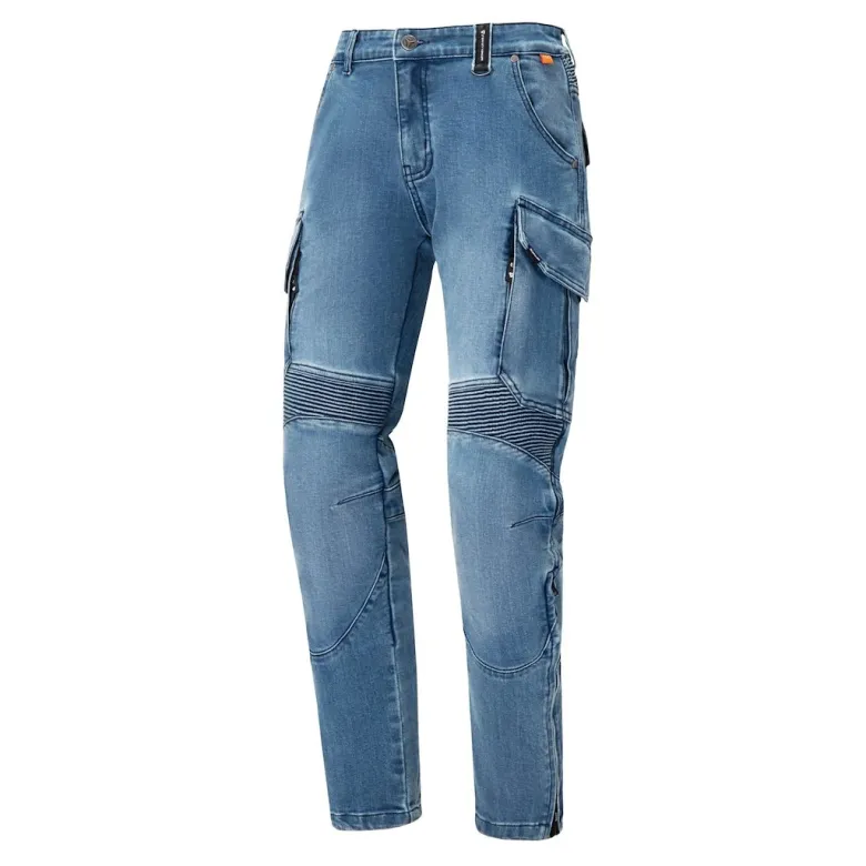 Jeansy motocyklowe SECA SQUARE II BLUE niebieski