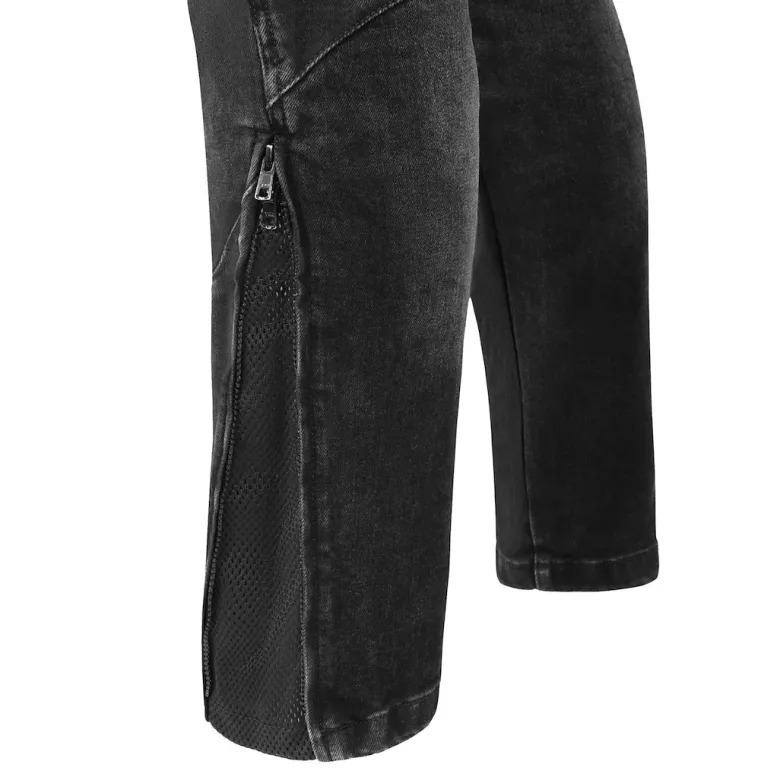 Jeansy motocyklowe SECA SQUARE II BLACK czarny