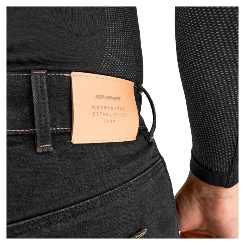 Jeansy motocyklowe SHIMA DEVON MEN BLACK czarny