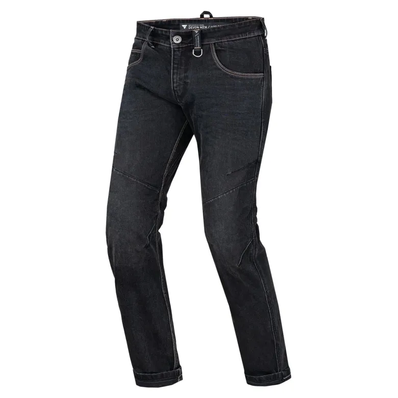 Jeansy motocyklowe SHIMA DEVON MEN BLACK czarny