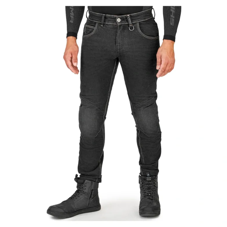 Jeansy motocyklowe SHIMA DEVON MEN BLACK czarny