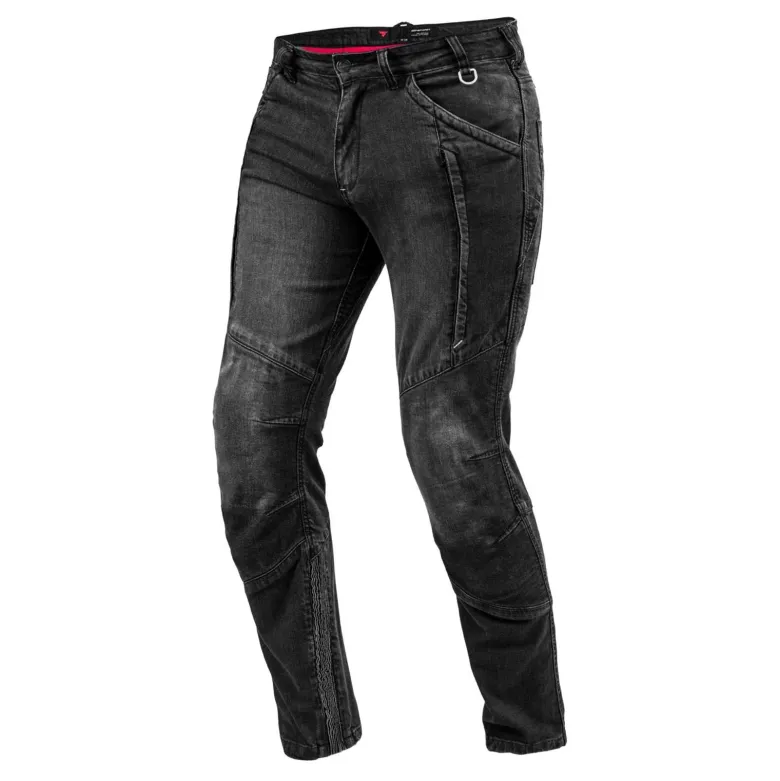 Jeansy motocyklowe SHIMA GHOST BLK czarny