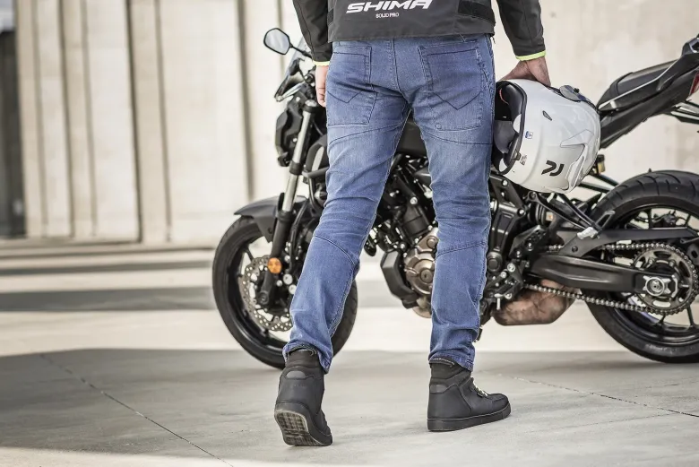 Jeansy motocyklowe SHIMA GHOST BLU niebieski