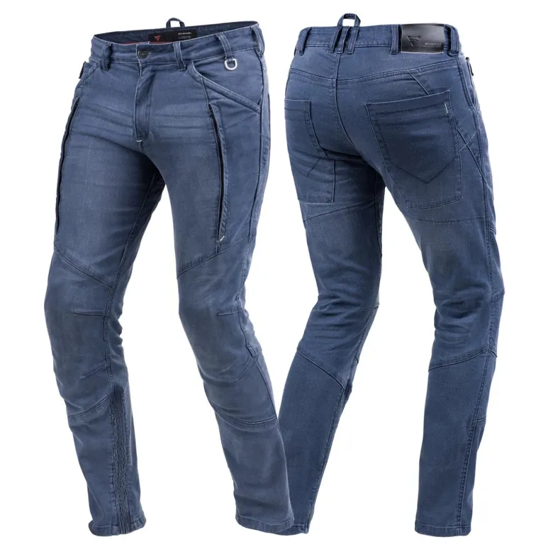 Jeansy motocyklowe SHIMA GHOST BLU niebieski
