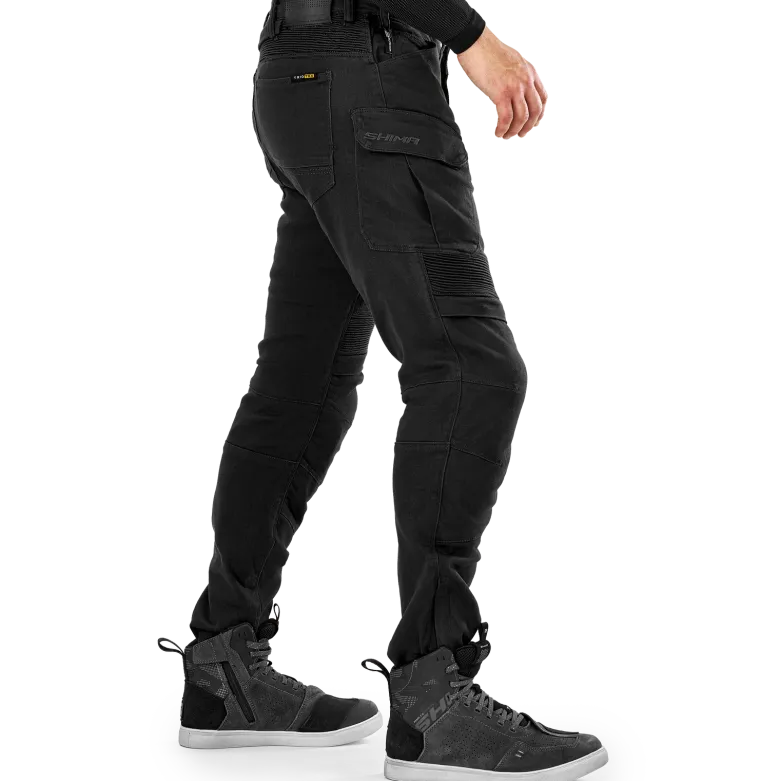 Jeansy motocyklowe SHIMA GIRO 3.0 BLACK czarny