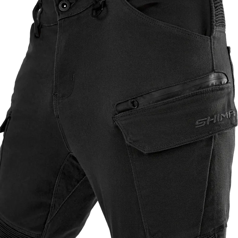 Jeansy motocyklowe SHIMA GIRO 3.0 BLACK czarny