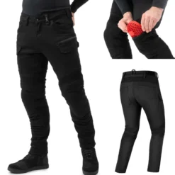 Jeansy motocyklowe SHIMA GIRO 3.0 BLACK czarny