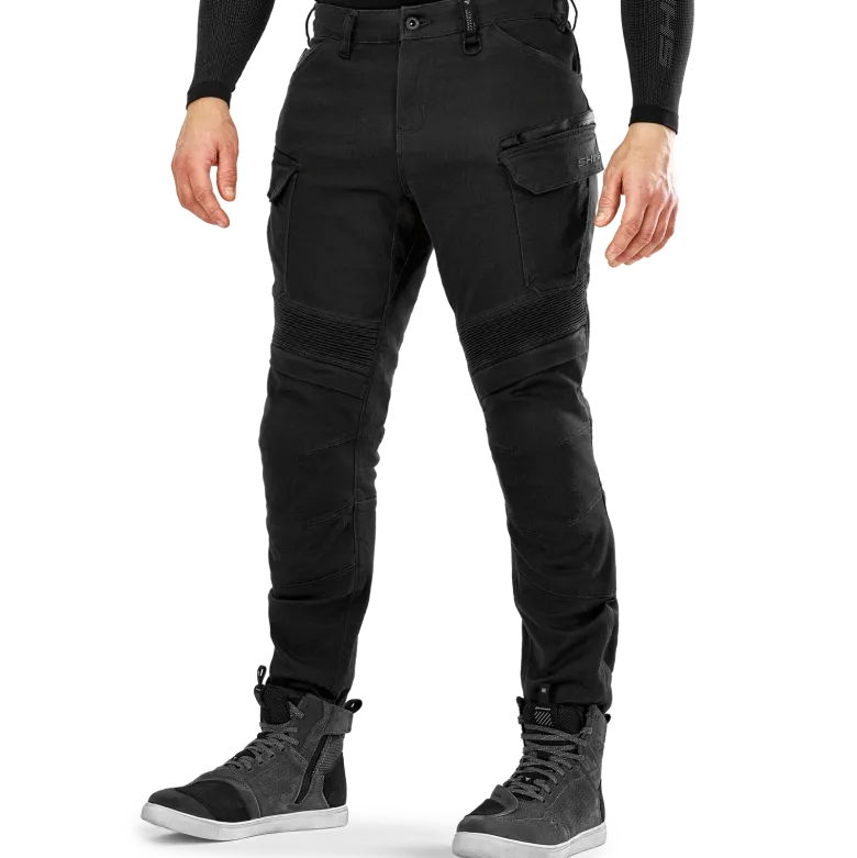 Jeansy motocyklowe SHIMA GIRO 3.0 BLACK czarny