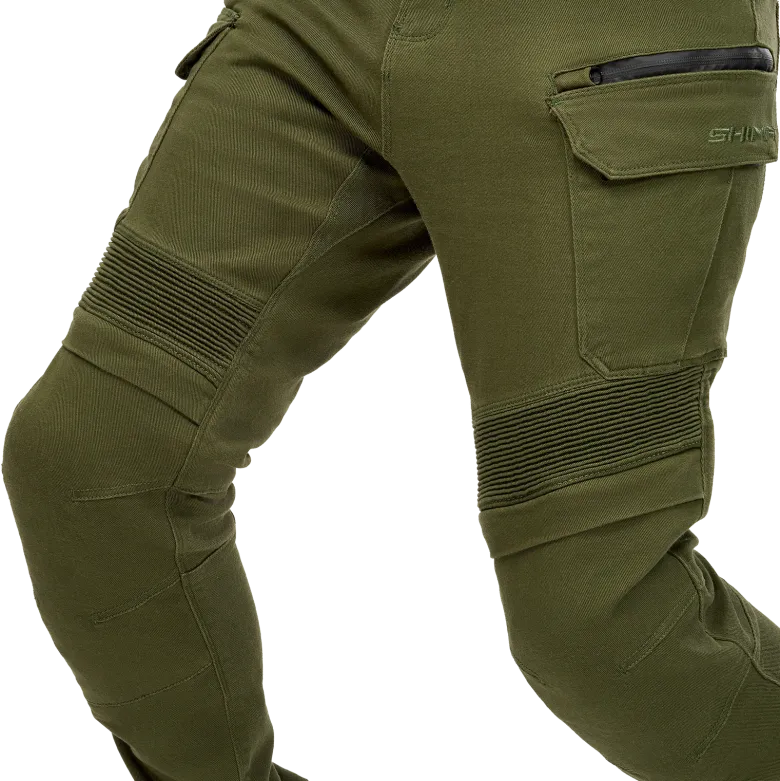 Jeansy motocyklowe SHIMA GIRO 3.0 KHAKI zielony