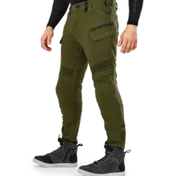 Jeansy motocyklowe SHIMA GIRO 3.0 KHAKI zielony