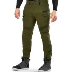 Jeansy motocyklowe SHIMA GIRO 3.0 KHAKI zielony