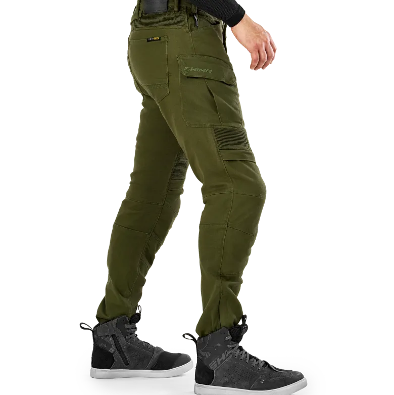 Jeansy motocyklowe SHIMA GIRO 3.0 KHAKI zielony