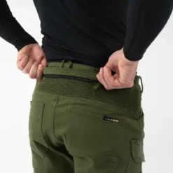 Jeansy motocyklowe SHIMA GIRO 3.0 KHAKI zielony