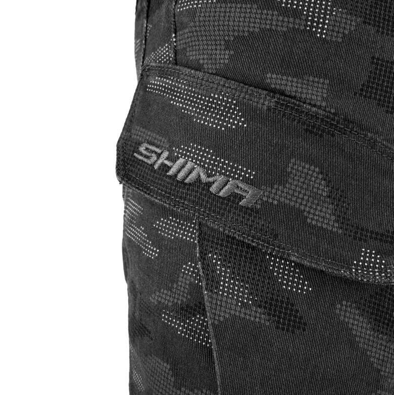 Jeansy motocyklowe SHIMA GIRO 3.0 CAMO szary czarny