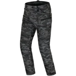 Jeansy motocyklowe SHIMA GIRO 3.0 CAMO szary czarny