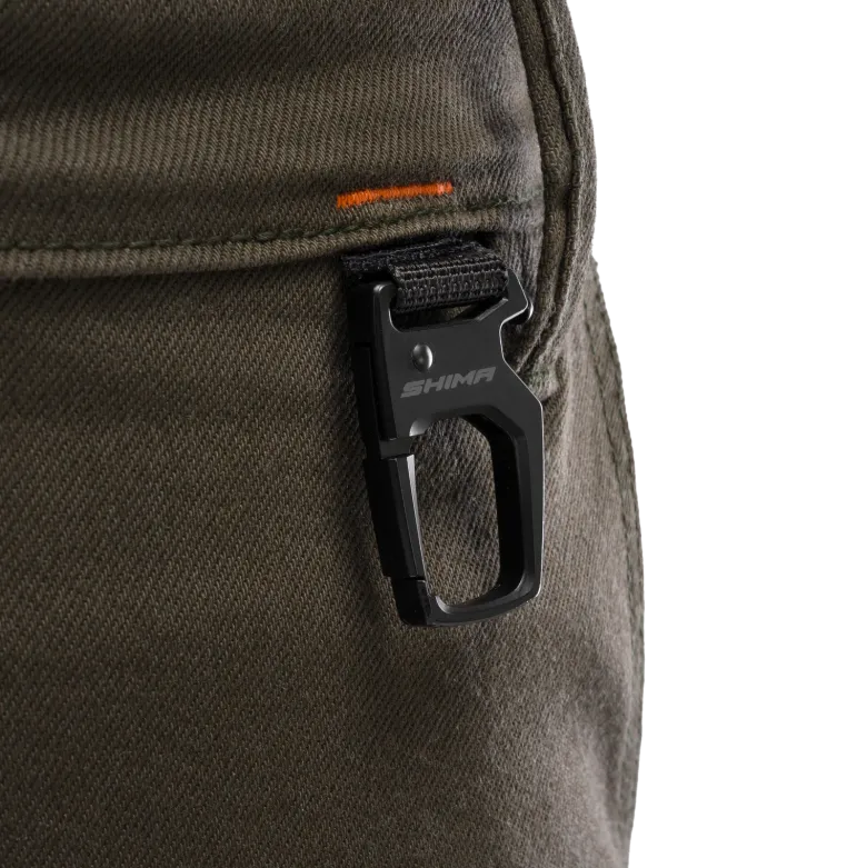 Jeansy motocyklowe SHIMA RECON GREEN zielony