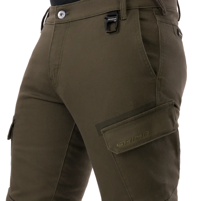 Jeansy motocyklowe SHIMA RECON GREEN zielony