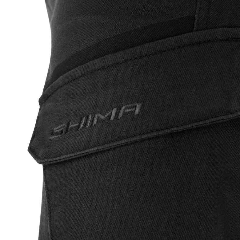 Jeansy motocyklowe SHIMA RECON BLACK czarny