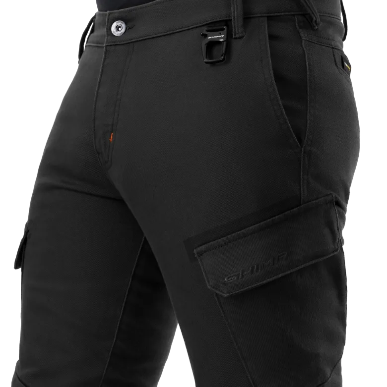 Jeansy motocyklowe SHIMA RECON BLACK czarny