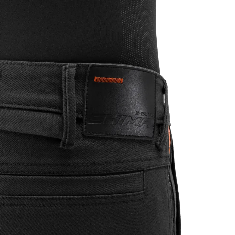 Jeansy motocyklowe SHIMA RECON BLACK czarny