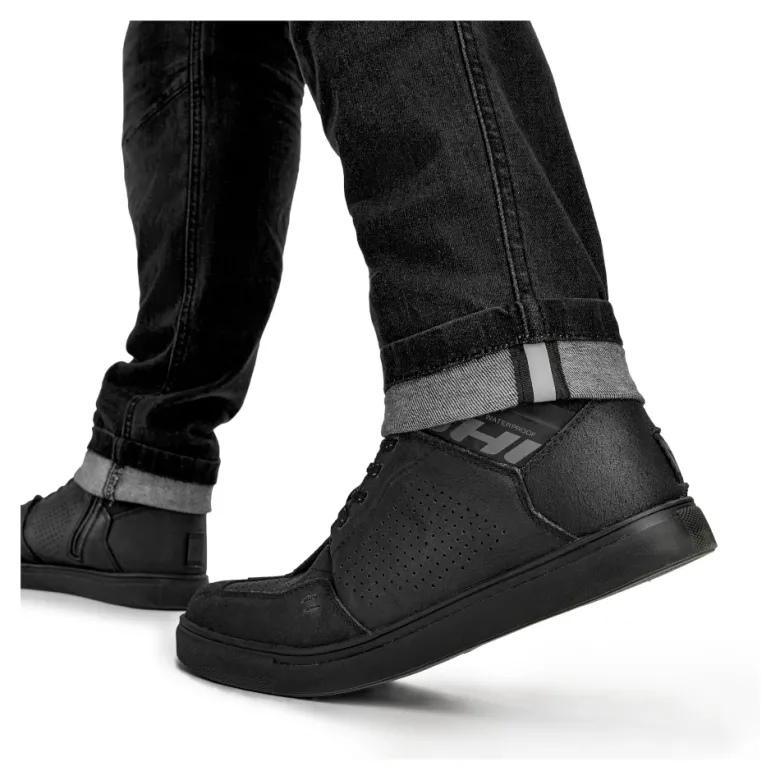 Jeansy motocyklowe SHIMA RIDER BLACK czarny