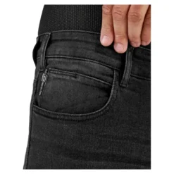 Jeansy motocyklowe SHIMA RIDER BLACK czarny