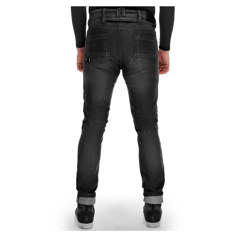 Jeansy motocyklowe SHIMA RIDGE BLACK czarny