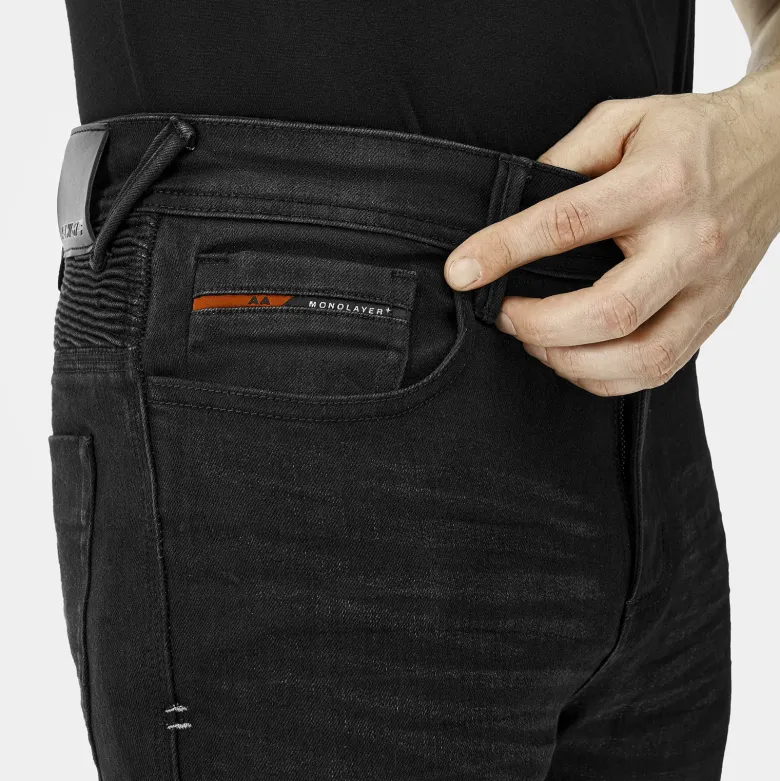 Jeansy motocyklowe SHIMA ZENITH BLACK czarny