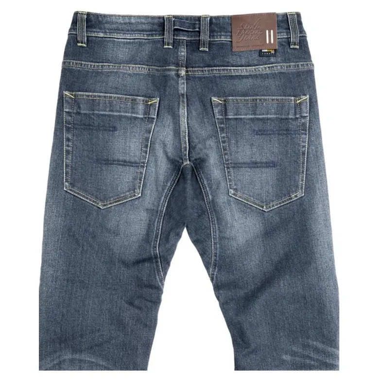 Jeansy motocyklowe SPIDI J-TRACKER DARK BLUE granatowy niebieski