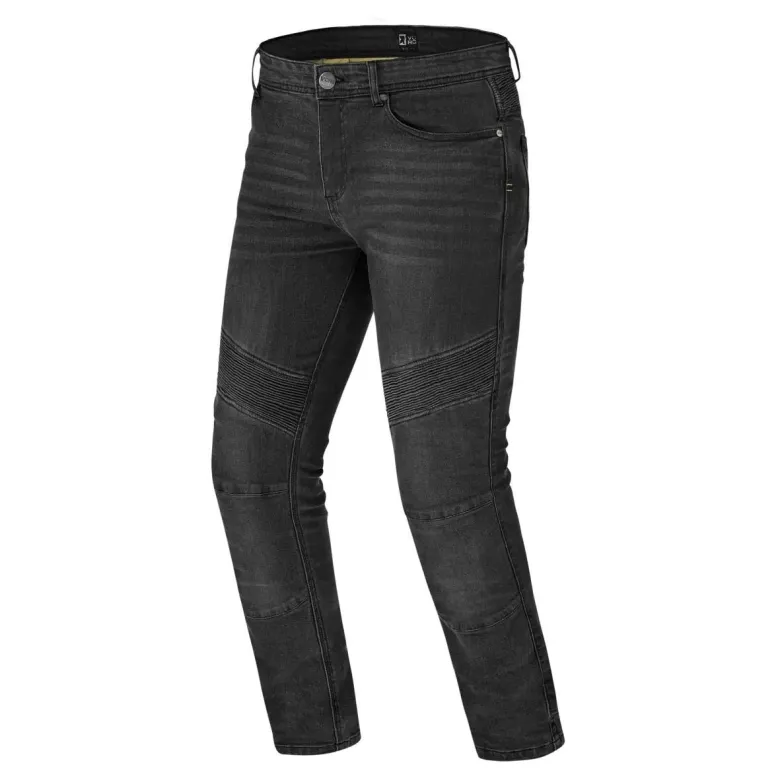 Jeansy motocyklowe VORG RAMP BLACK czarny