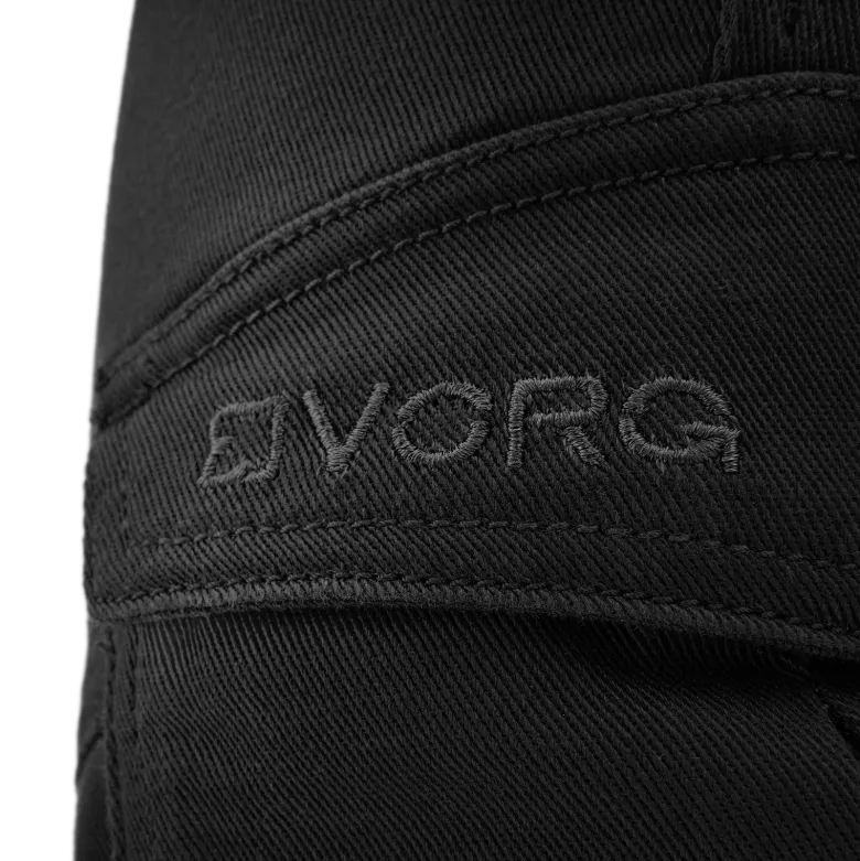 Jeansy motocyklowe VORG REVO BLACK czarny