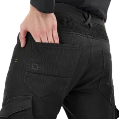 Jeansy motocyklowe VORG REVO BLACK czarny