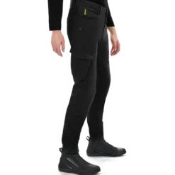 Jeansy motocyklowe VORG REVO BLACK czarny