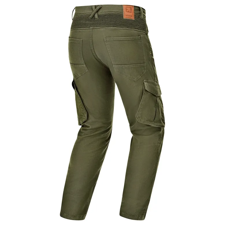 Jeansy motocyklowe VORG REVO GREEN zielony