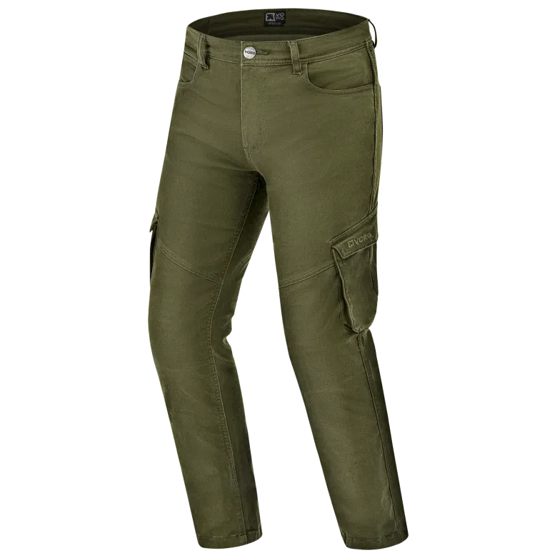 Jeansy motocyklowe VORG REVO GREEN zielony