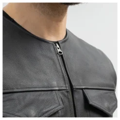 Kamizelka skórzana BROGER BLADE BLACK czarny