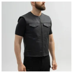 Kamizelka skórzana BROGER BLADE BLACK czarny
