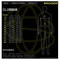 Kamizelka skórzana BROGER CLUBMAN BLACK czarny